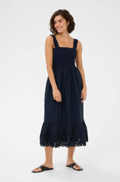 GERTRUD DRESS IN MIDNIGHT MARINE