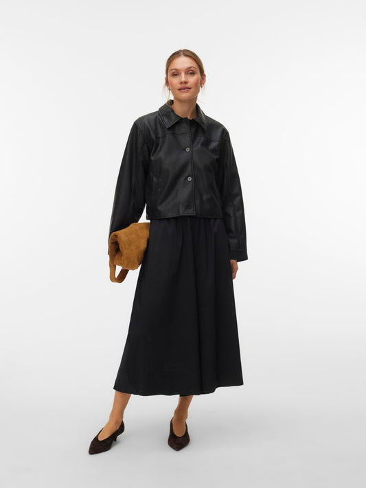 LUANA LEATHER BOMBER