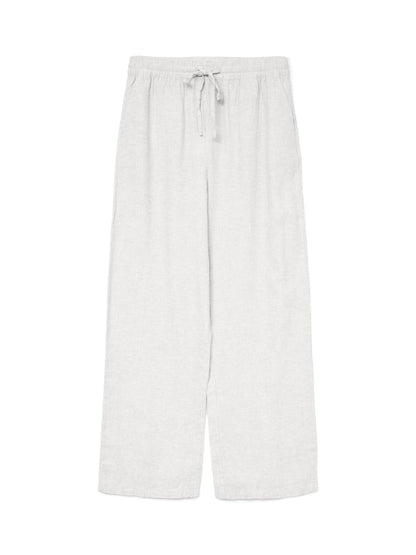 LINN - Linen pants in White