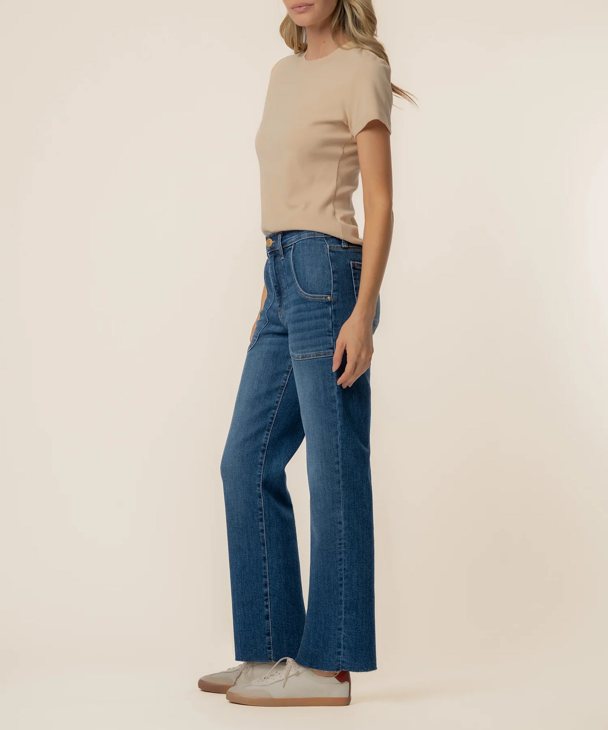 AVERY HIGH RISE STRAIGHT LEG IN FORTUNE WASH