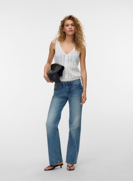 LIGHT LUX 2 WAY TOP IN SNOW WHITE