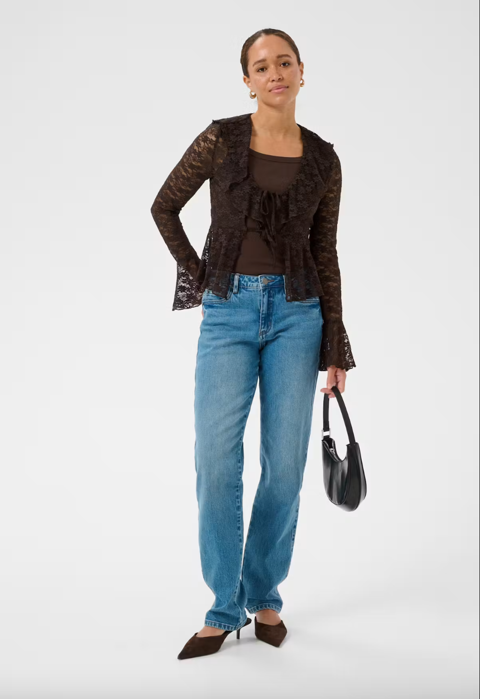VICCY BLOUSE IN COFFEE BEAN