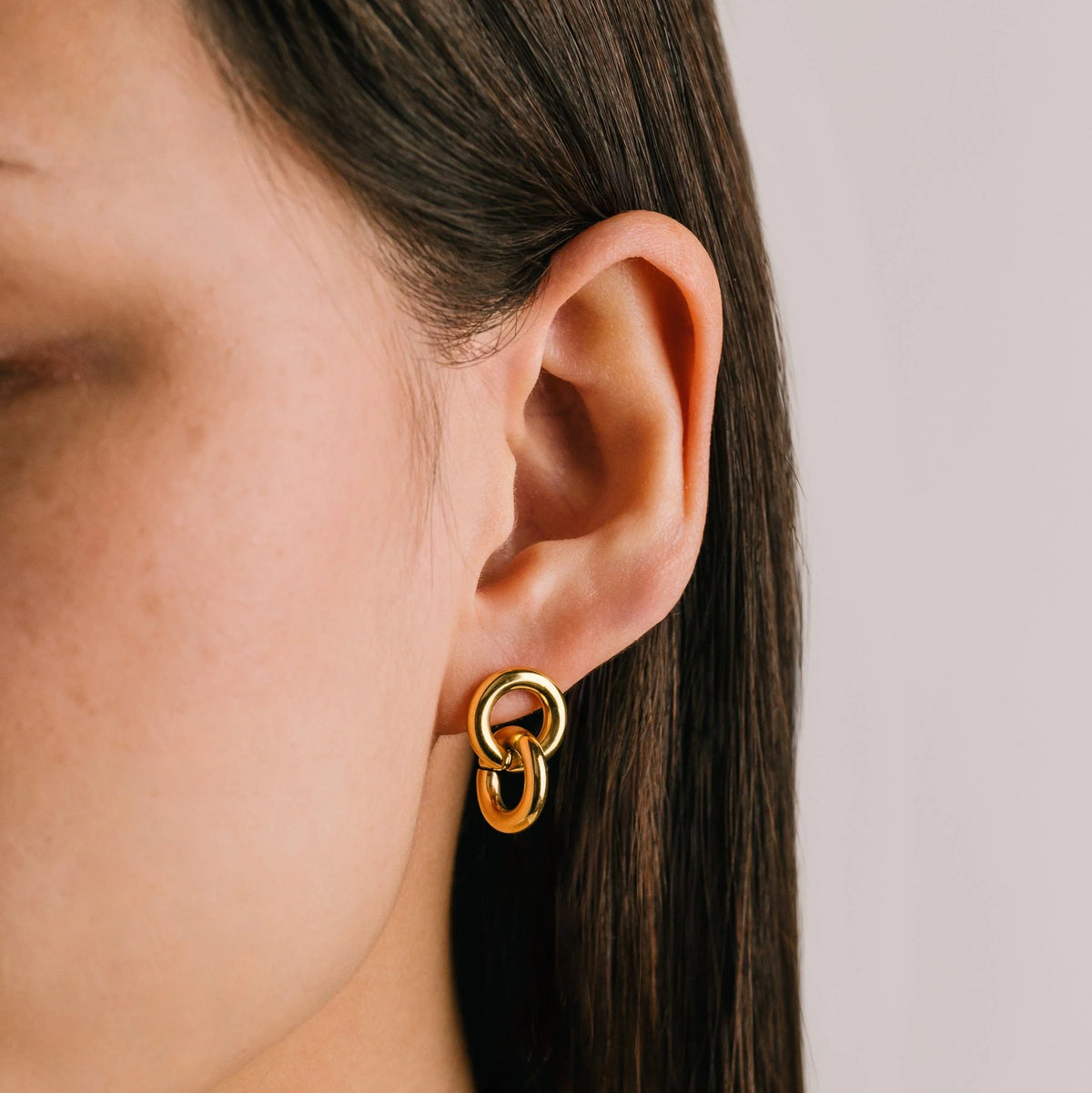 LINX DROP EARRINGS - GOLD