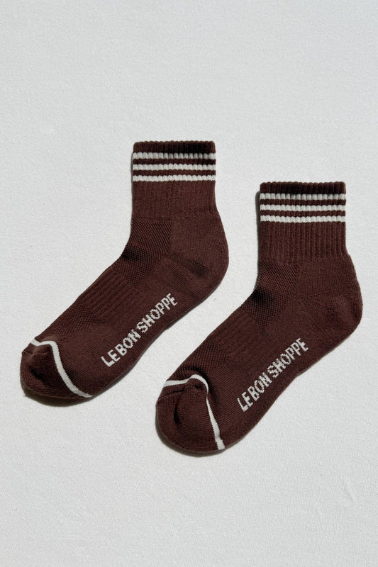 Girlfriend Socks in Mahogany