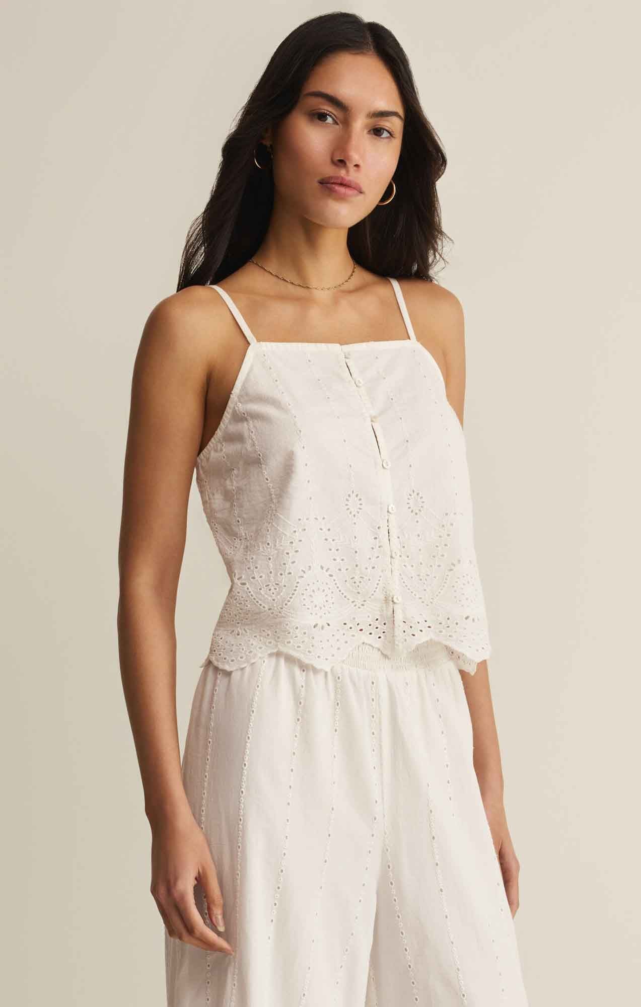 SEA ESTA EMBROIDERED TOP