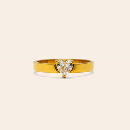 Amor Heart CZ Ring