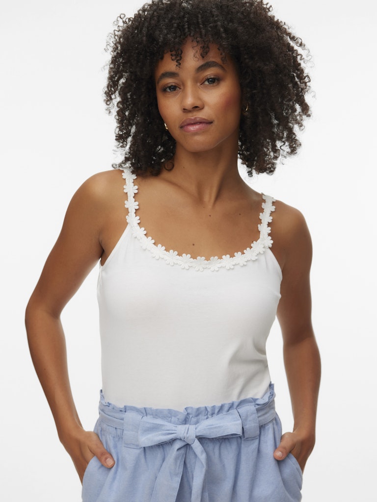 FLORA Tank Top White