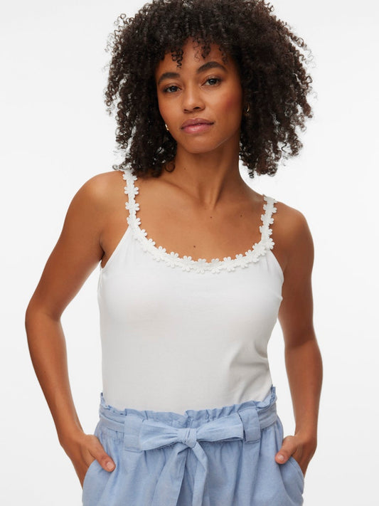 FLORA Tank Top White