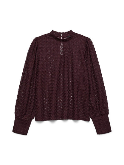 BECCA - High Neck Lace Top