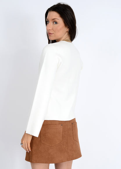 GUERLINE - Long Sleeve V-Neck Cardi