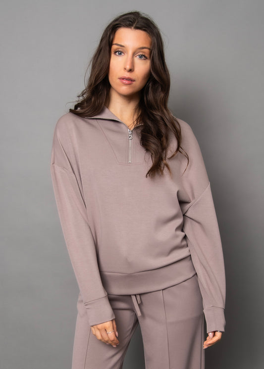 SEANNI - Soft Knit Half Zip Pullover