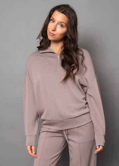 SEANNI - Soft Knit Half Zip Pullover