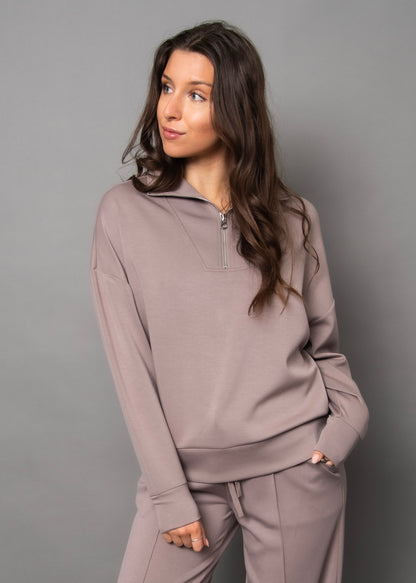SEANNI - Soft Knit Half Zip Pullover