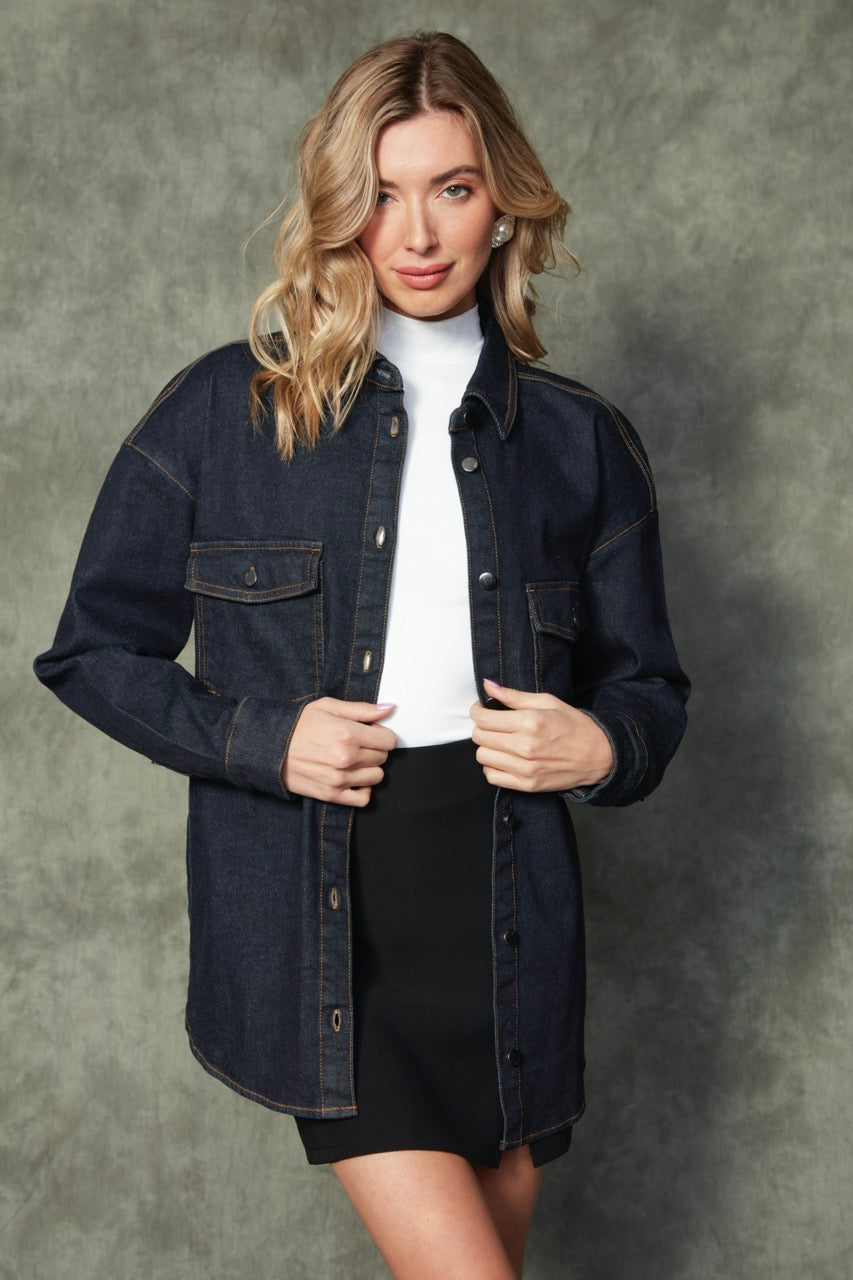 SADINA - Denim Button up