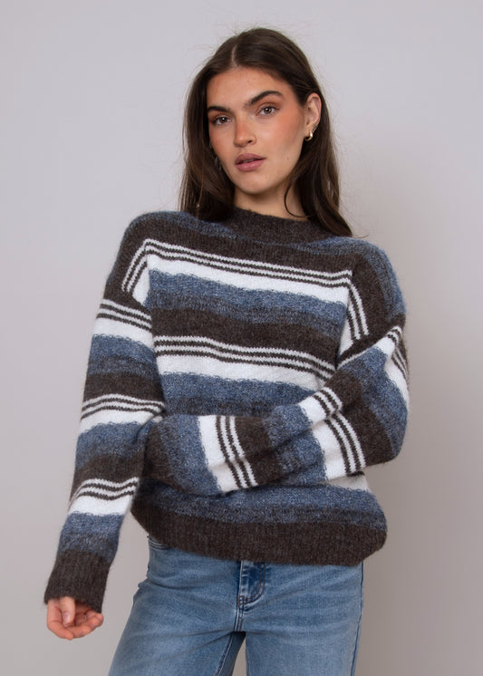 XYLA STRIPED PULLOVER