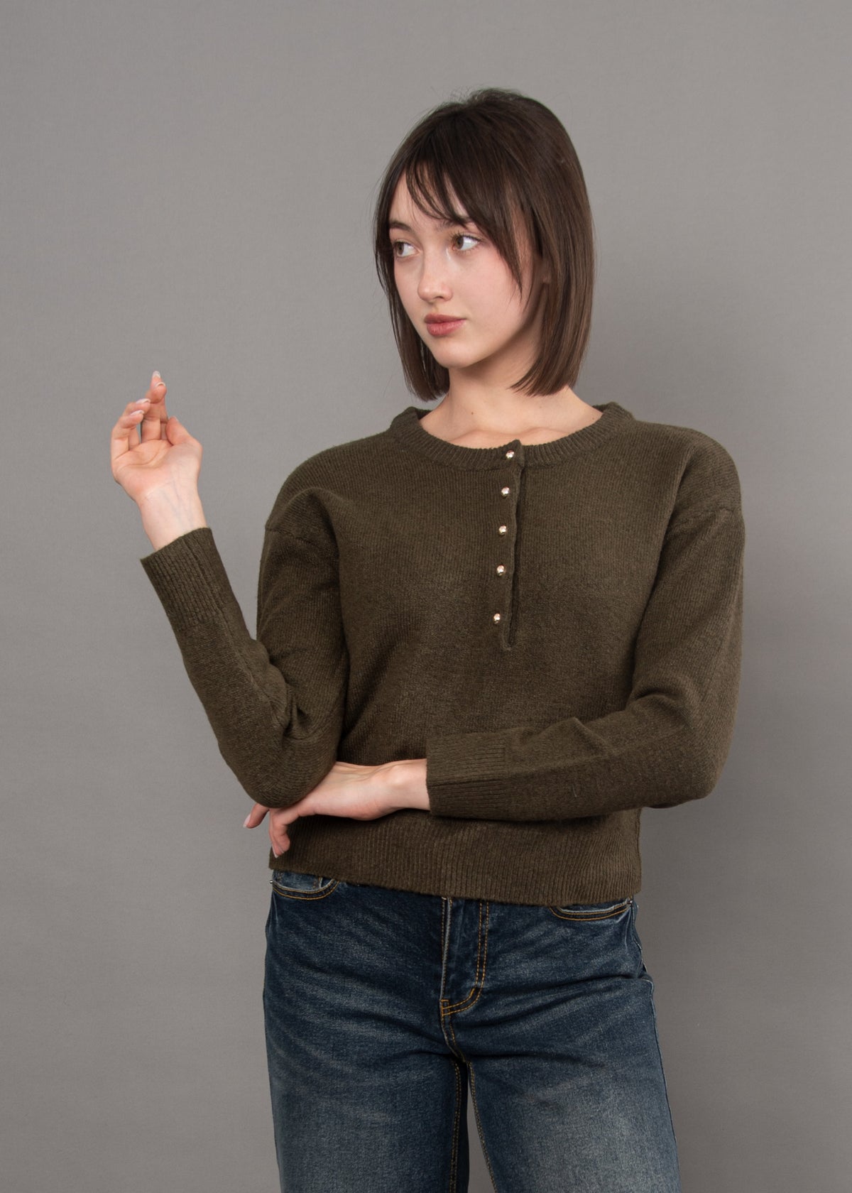 NISHA LONG SLEEVE PULLOVER