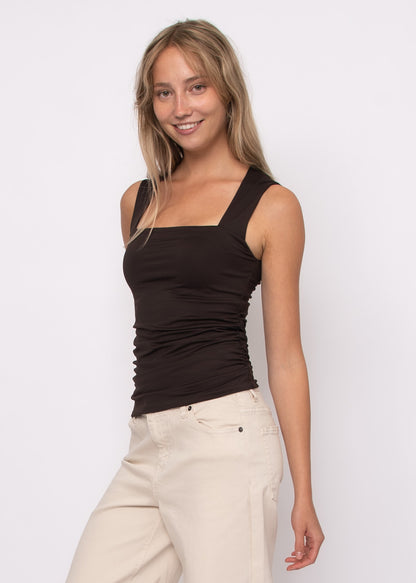 DA VINCI SIGNATURE SECOND SKIN TOP IN CHOCOLATE TORTE