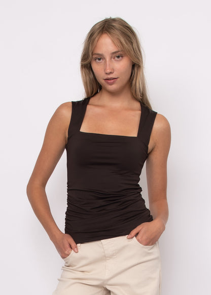 DA VINCI SIGNATURE SECOND SKIN TOP IN CHOCOLATE TORTE