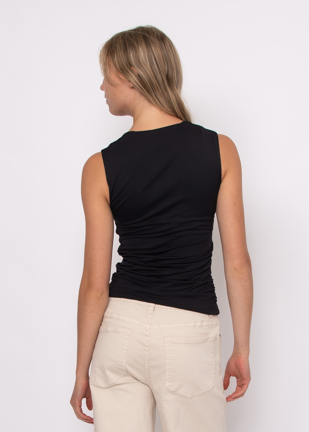 DA VINCI SIGNATURE SECOND SKIN TOP IN BLACK