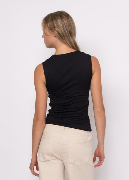 DA VINCI SIGNATURE SECOND SKIN TOP IN BLACK