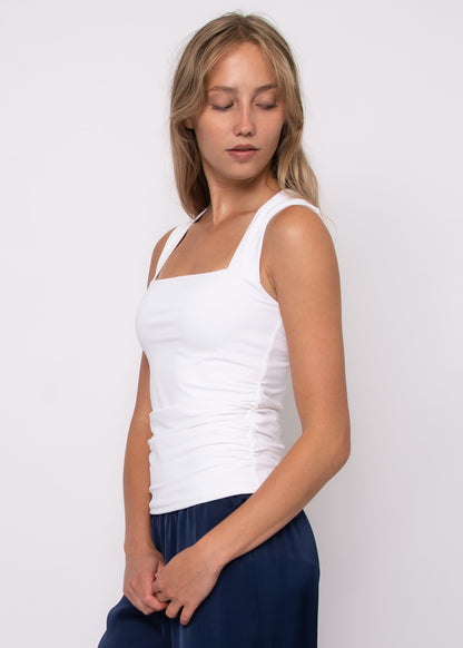 DA VINCI SIGNATURE SECOND SKIN TOP IN WHITE