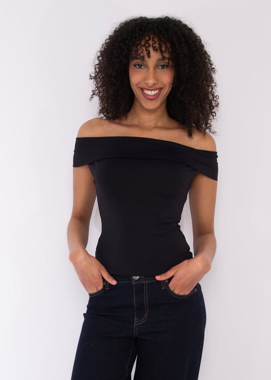 OPHERA Rushed Off The Shoulder Top