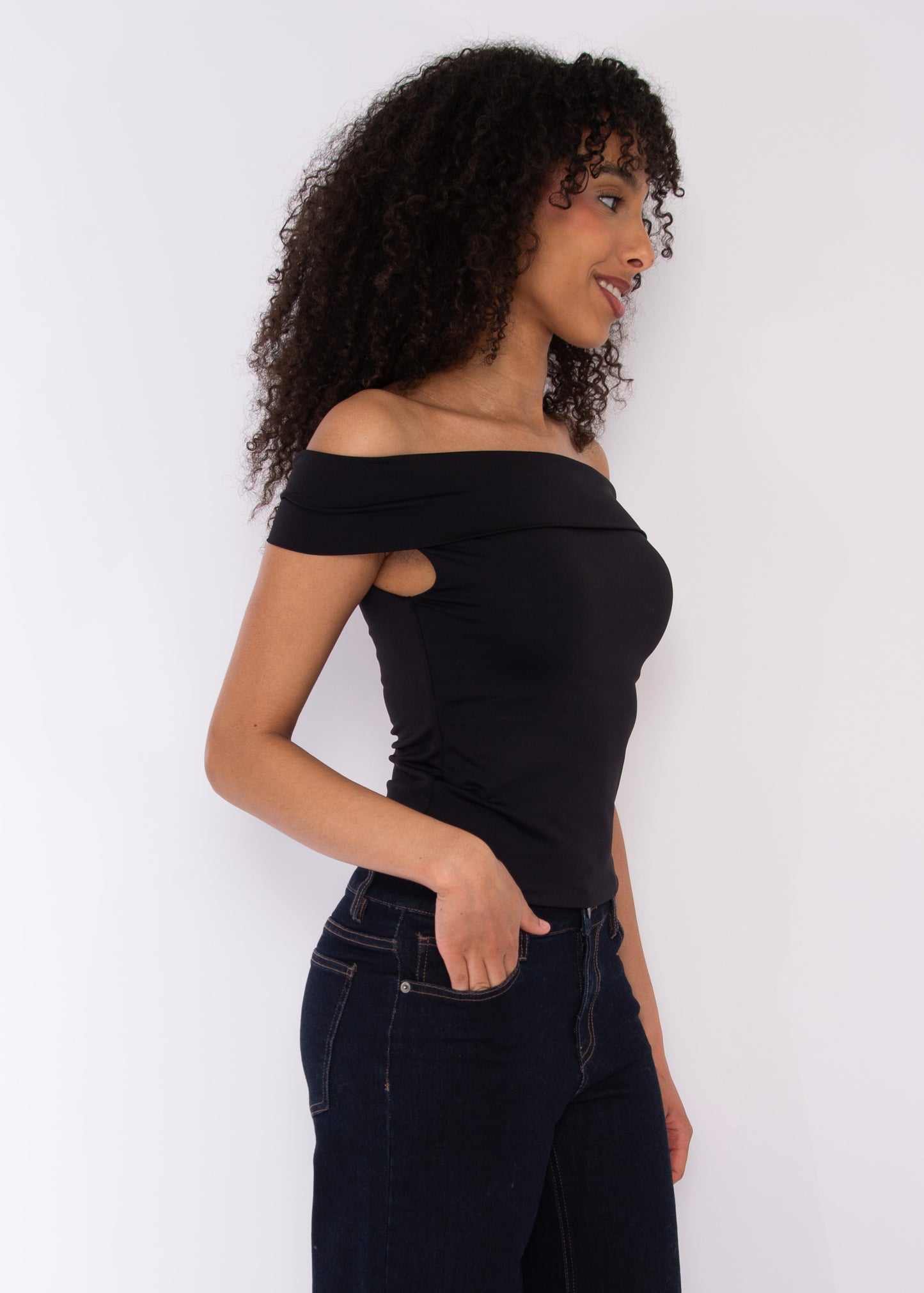 OPHERA Rushed Off The Shoulder Top