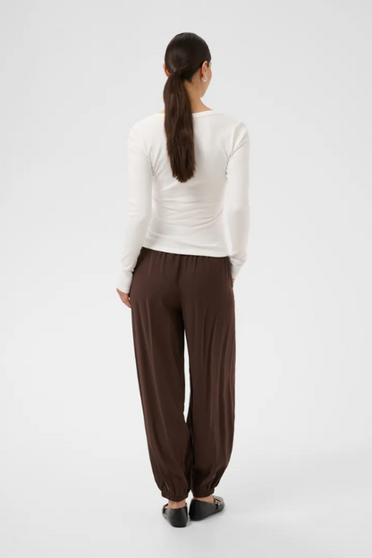 LIDDY V-NECK LONGSLEEVE IN CHALK