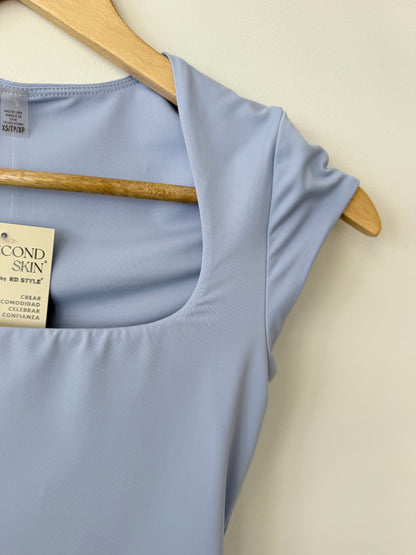TIARA Cap Sleeve Tee - Perri Blue