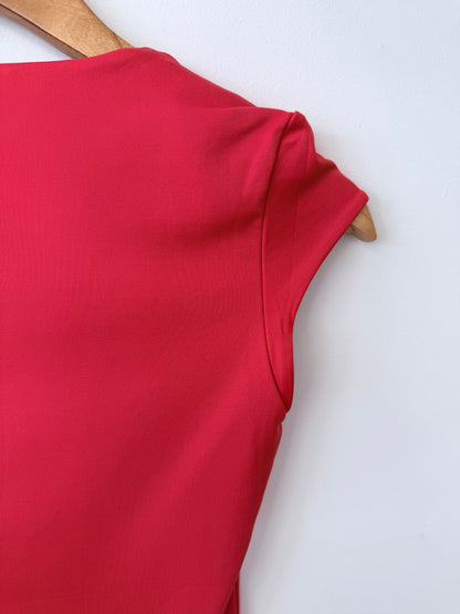 TIARA Cap Sleeve Tee - Cherry