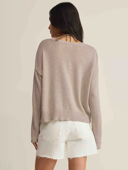BEACH EMBROIDERED SWEATER