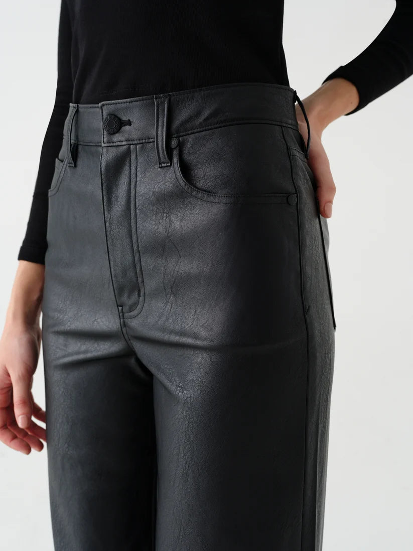 FAR OUT HIGH RISE WIDE LEG IN BLACK
