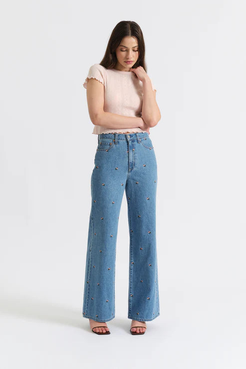 FAR OUT - High Rise Wide Leg in Fated