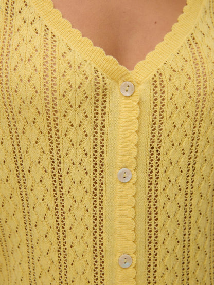 LUX LIGHT 2 WAY V-NECK TOP IN GOLDEN HAZE
