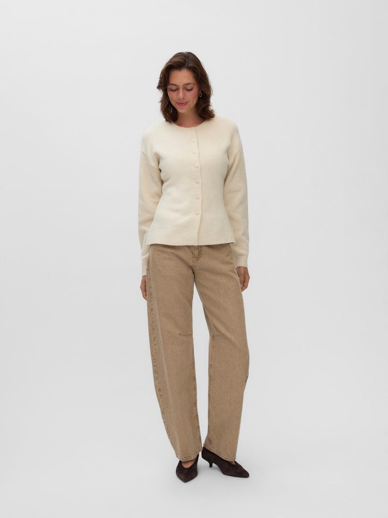 ELENA WAIST CARDIGAN  IN BIRCH