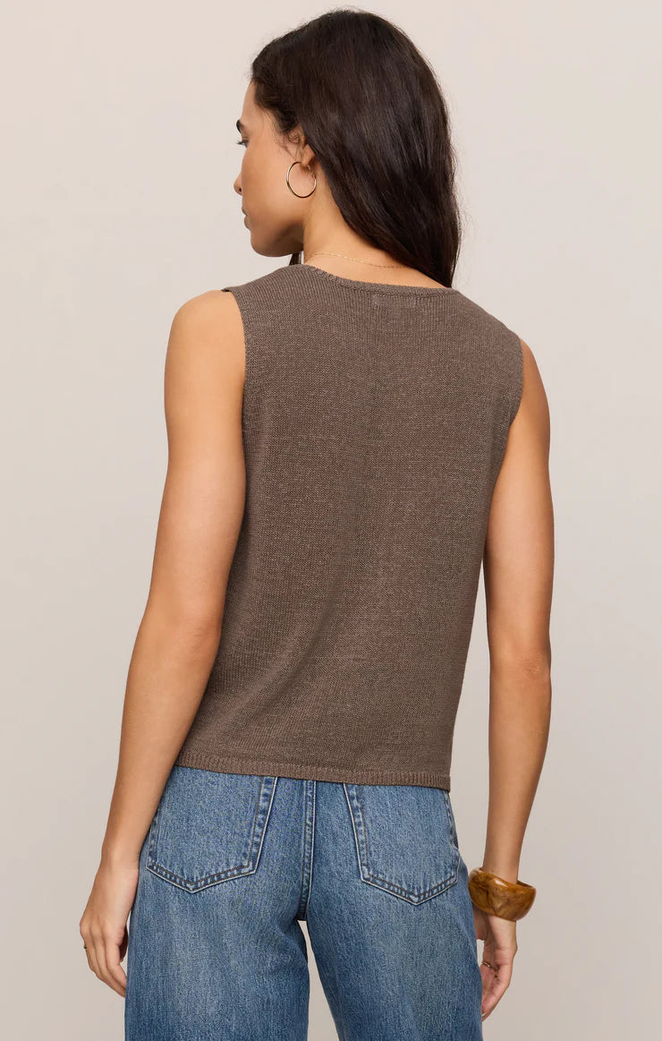 SYD LINEN KNIT TANK VEST