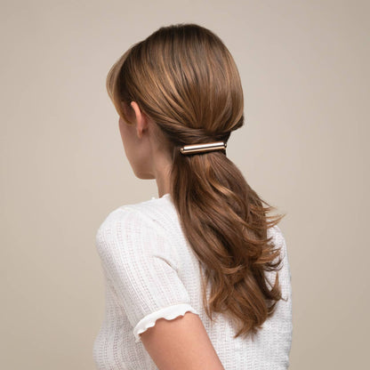 Mini Metal French Hair Pin & Clips 3pc Set - Gold