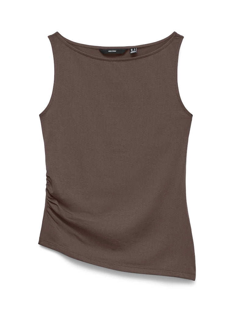 KIRA BOATNECK TOP IN CHOCOLATE MARTINI