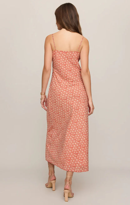 EMELA IRIS FLORAL MIDI DRESS