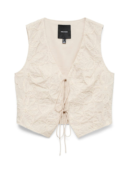 MILLIA EMBROIDERY TIE VEST