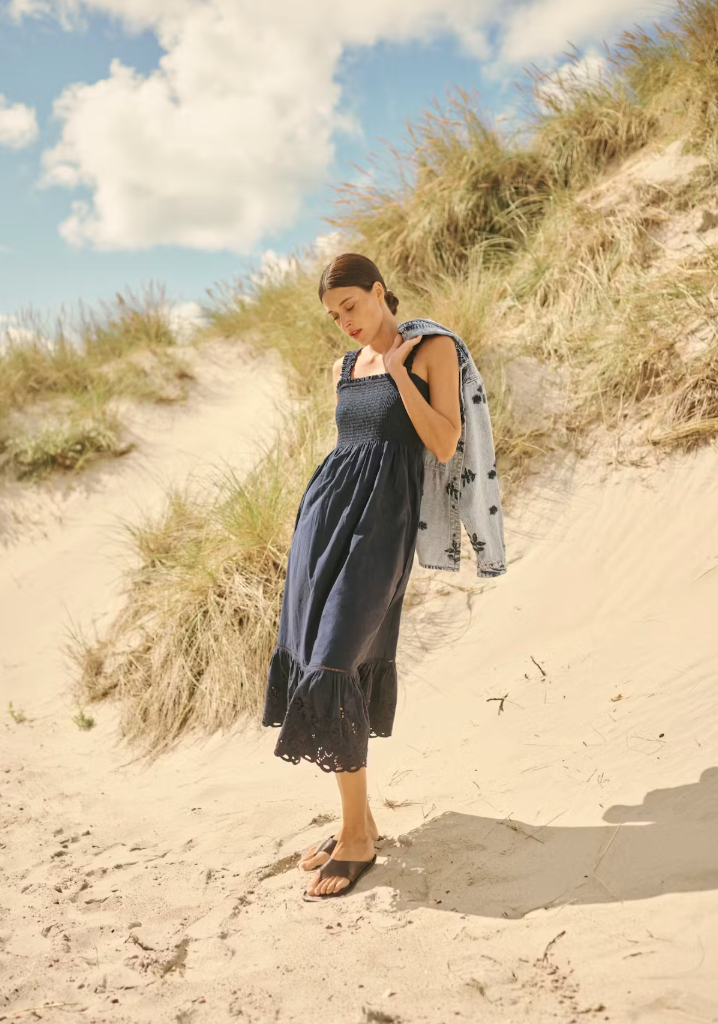 GERTRUD DRESS IN MIDNIGHT MARINE