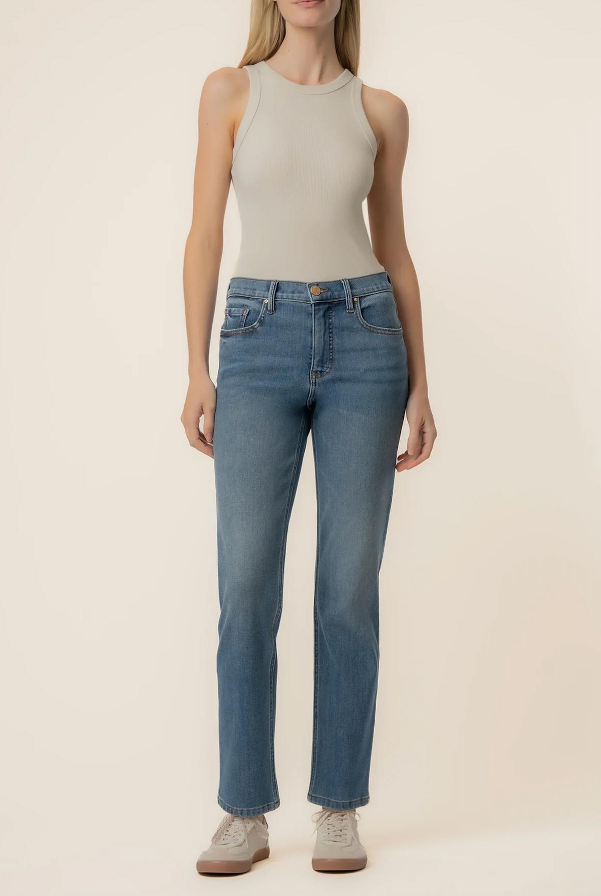 BLAIR High Rise Straight Leg in Thrive Wash