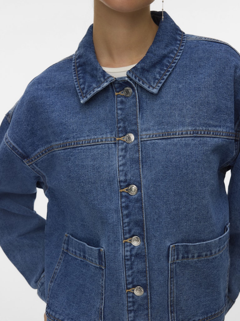 JAMIE - Denim Shacket - Medium Blue Denim