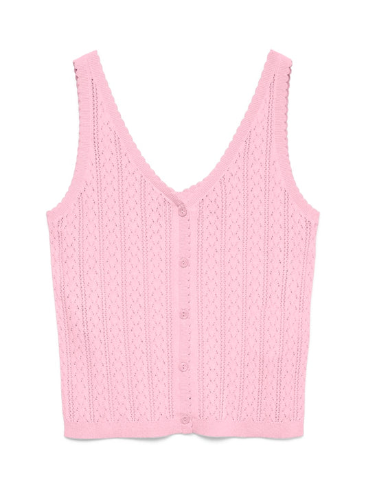 LIGHT LUX 2 WAY V-NECK TANK IN PINK-A-BOO