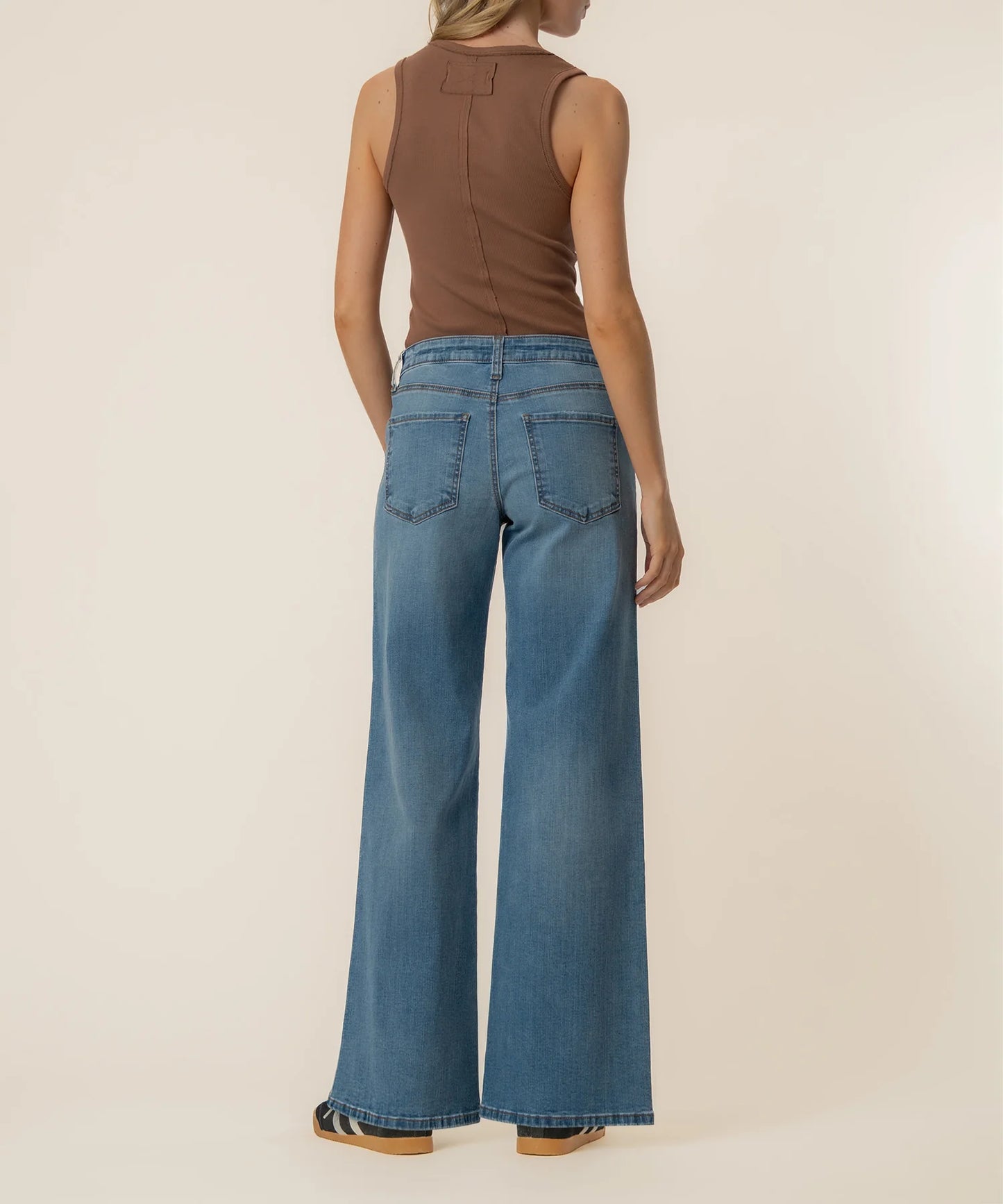 MAYA HIGH RISE WIDE LEG IN PROTECT WASH