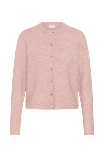 ANIEL KNIT CARDIGAN IN PALE MAUVE