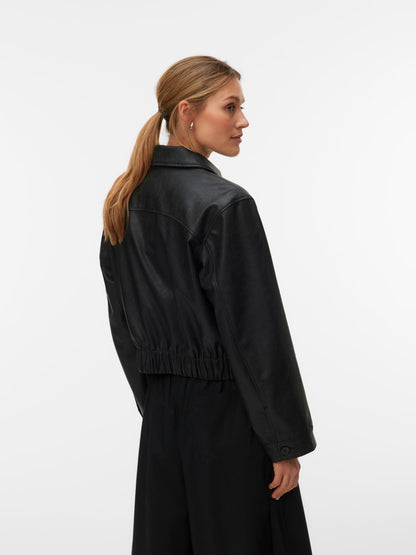 LUANA LEATHER BOMBER