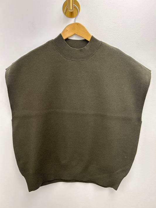 ELLY LOOSE HIGHNECK PULLOVER IN FOREST NIGHT