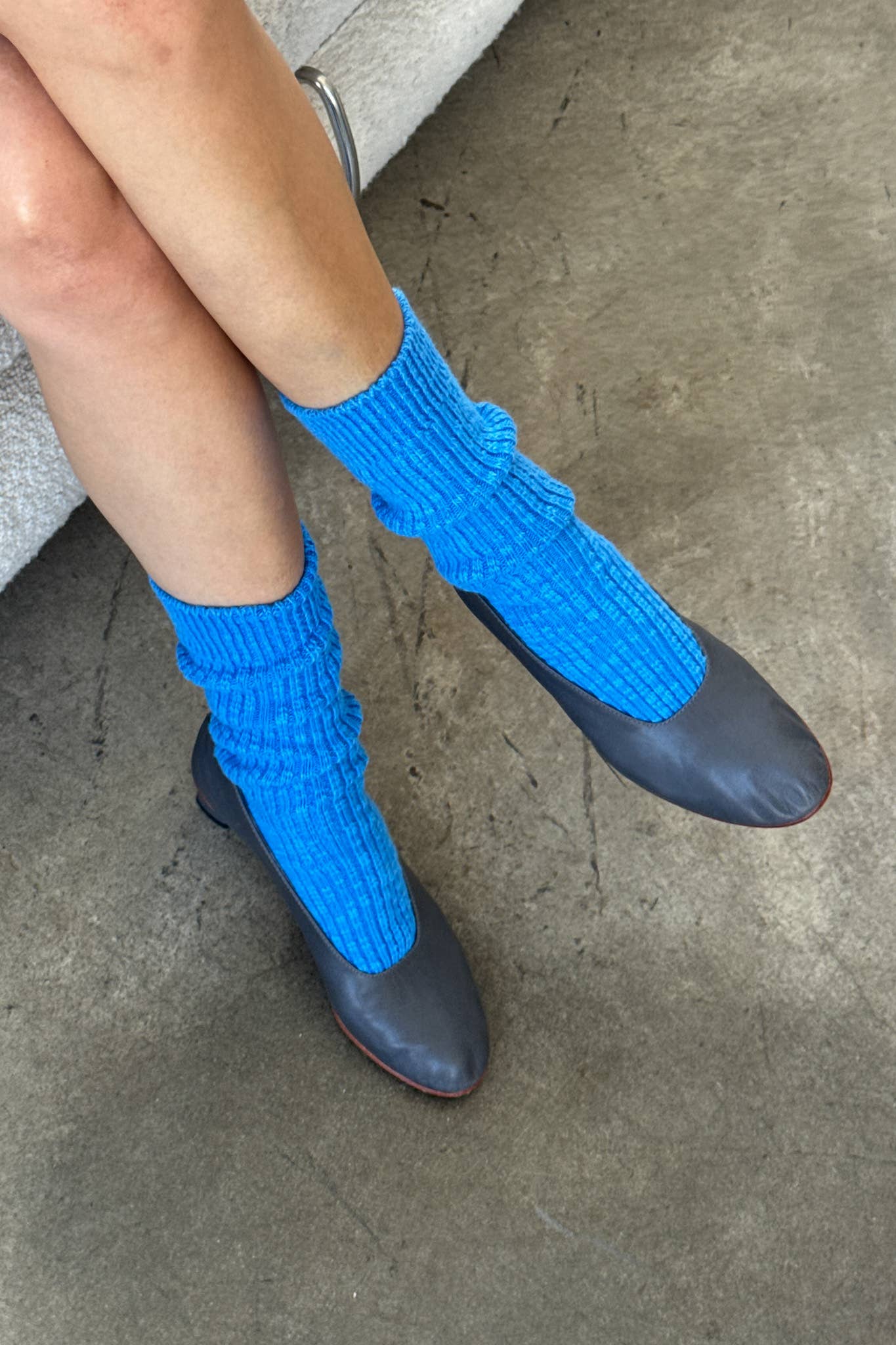 COTTAGE SOCKS: Laguna Blue