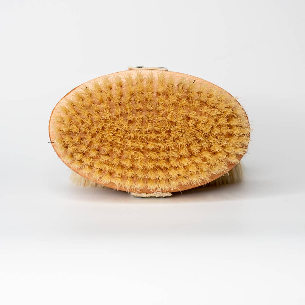 Vegan exfoliating dry body brush